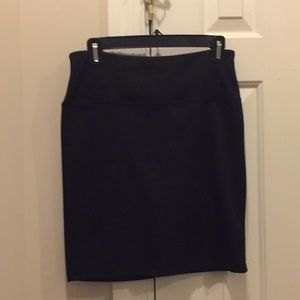 Black zipper miniskirt